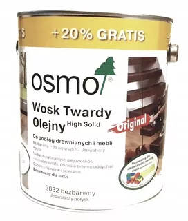 Osmo Tvrdý vosk hodvábne lesklý 3032 3 l